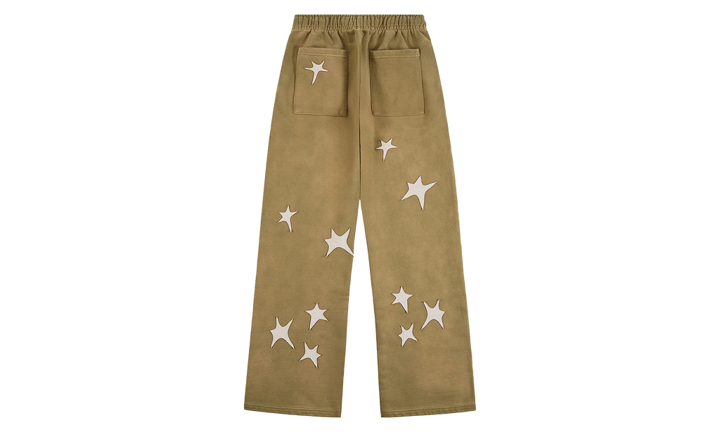 Patchwork Washed Sweatpant "Green" KS003