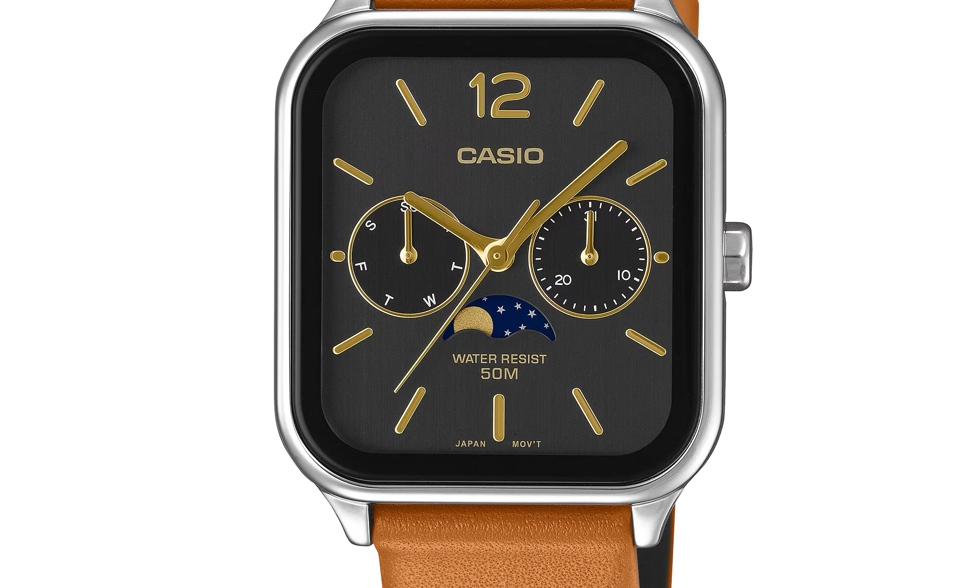 Casio Standard "Brown Leather Band" MTPM305LC 1A