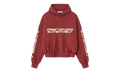 Cropped Relaxed Pullover Hoodie "Crimson" 192HO256901F