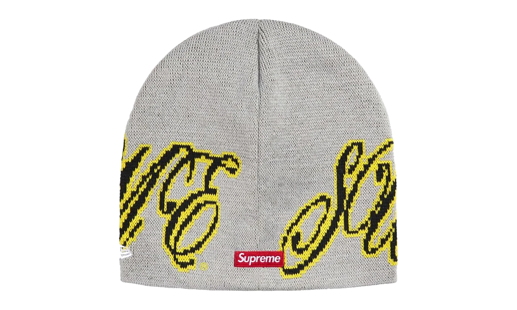 New Era Cursive Beanie "SS26 - Grey" SU27256