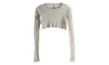 Long Sleeve Crop T-Shirt WMNS "Pearl" RP01F6220 MR 08