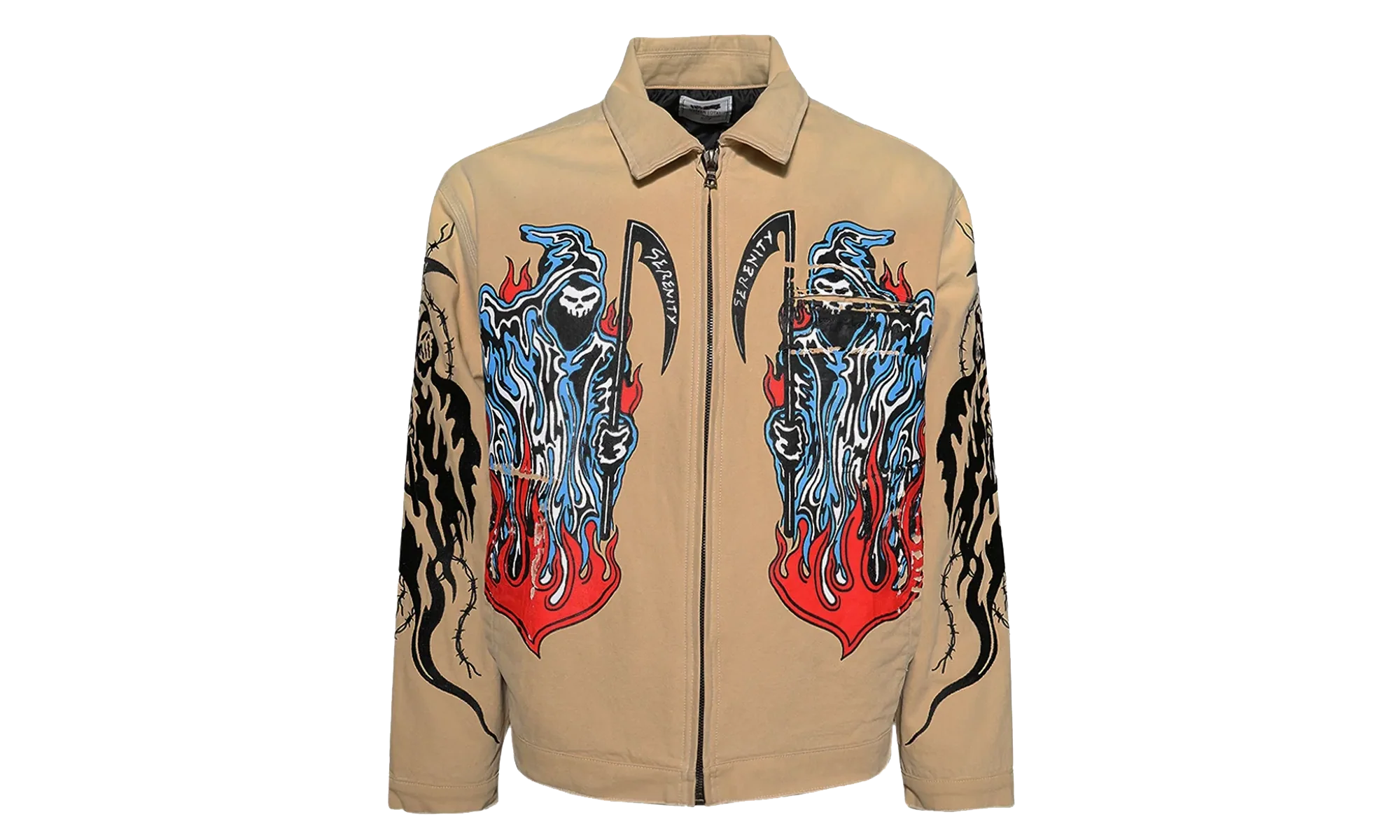 Painted Reaper Logo Carhartt Jacket "Tan / Multi" SS253014B0151059