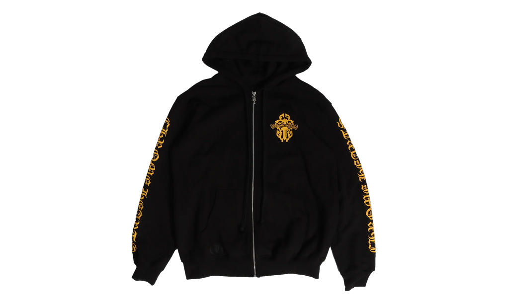 Dagger Logo Zip-Up Hoodie "Black/Yellow" CHRM0820