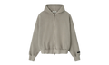 Embroidered Classic Full Zip Hoodie "Smoke Grey" 192HO254781F