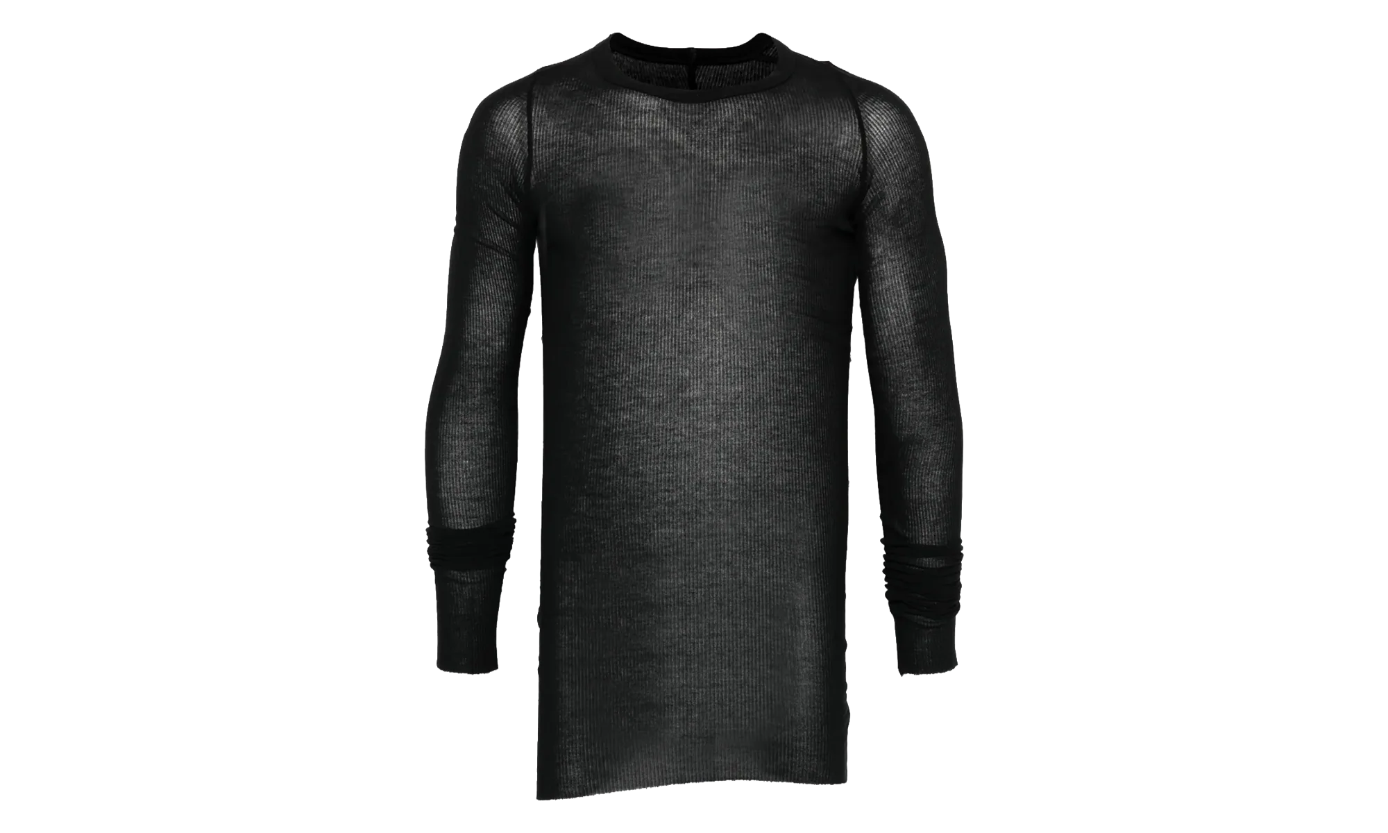 Ribbed Long-Sleeve T-Shirt "Black" RU01F2250 RC 09
