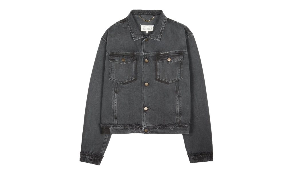 Washed Denim Jacket With Logo "Washed Black" S50AM0654S30842965