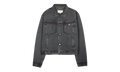 Washed Denim Jacket With Logo "Washed Black" S50AM0654S30842965
