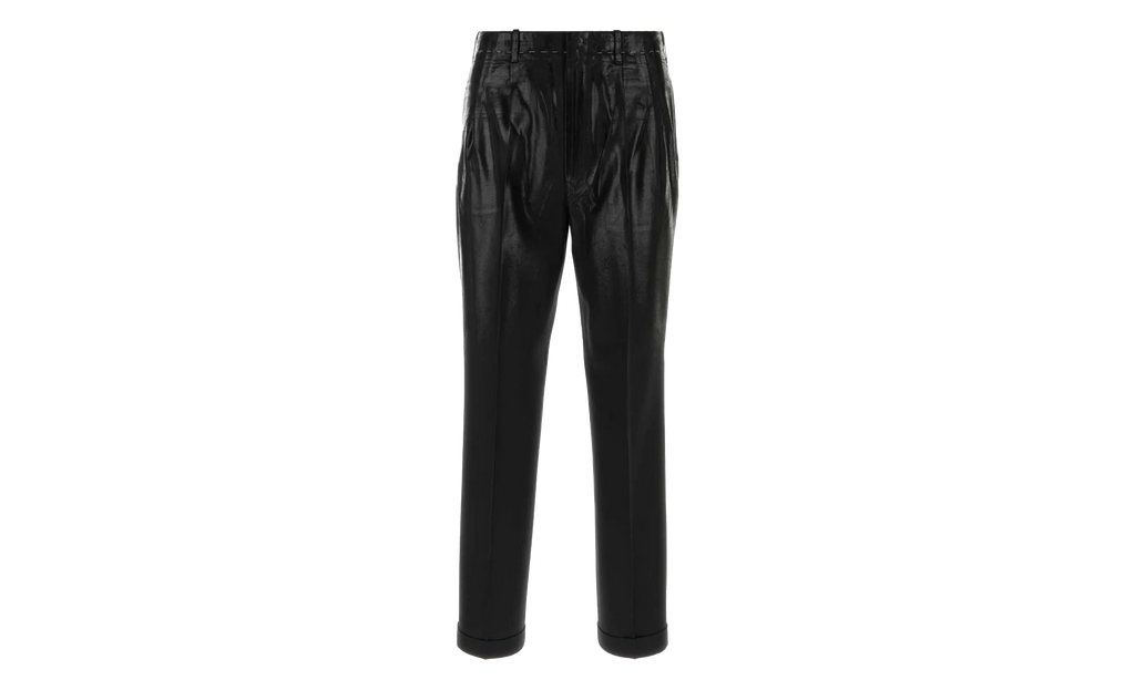 Coated Pleated Trousers "Black" S50KA0702M35745900