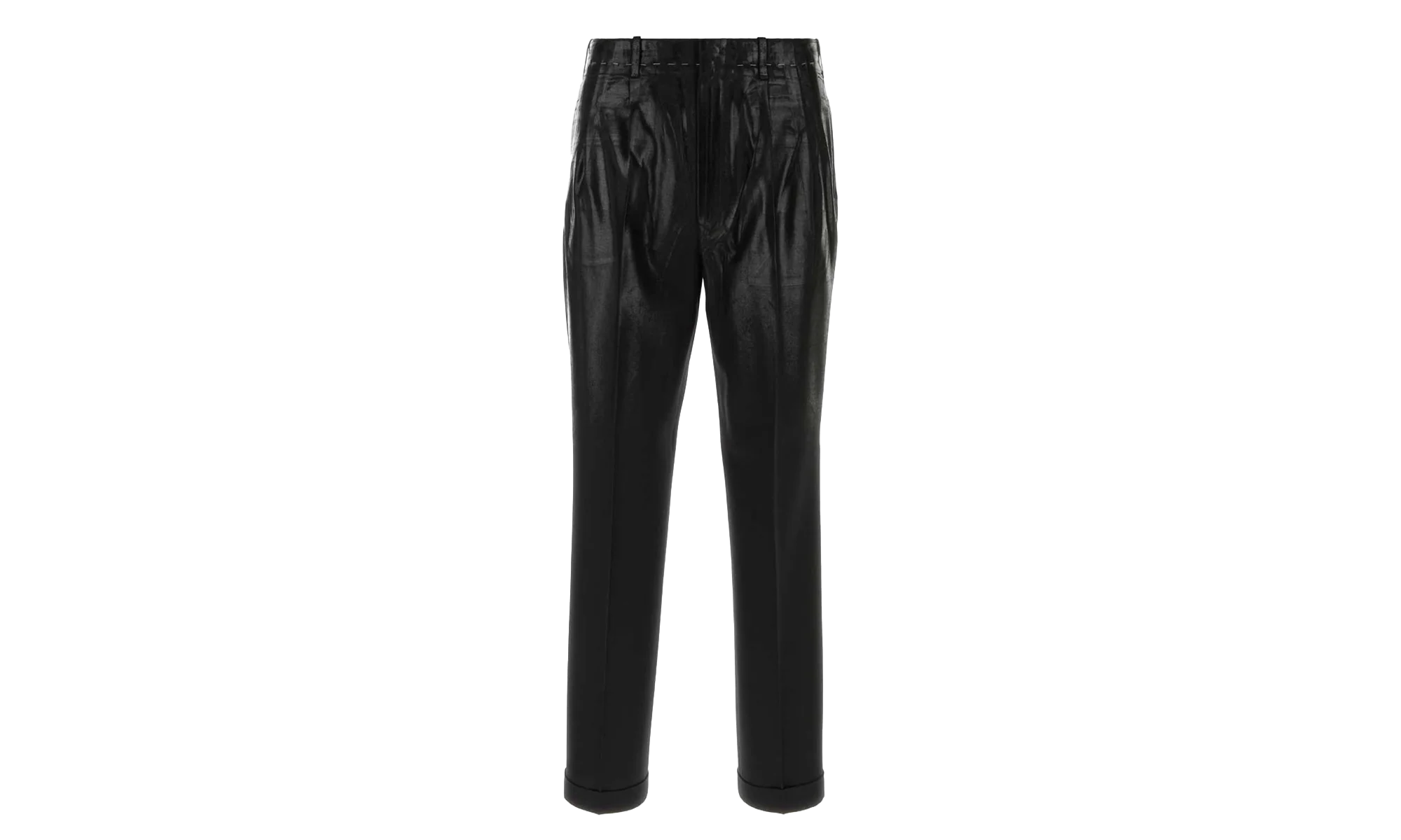 Coated Pleated Trousers "Black" S50KA0702M35745900