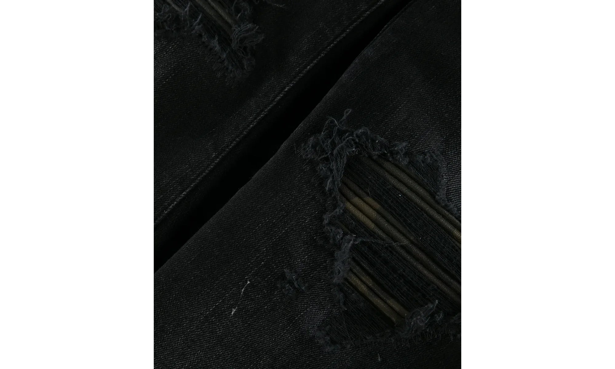 MX1 Camo Leather Patch Jeans "Aged Black" PF22MDS028 023