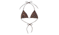 X DIB Orange Tiger Bikini top "Brown" CHRM1084