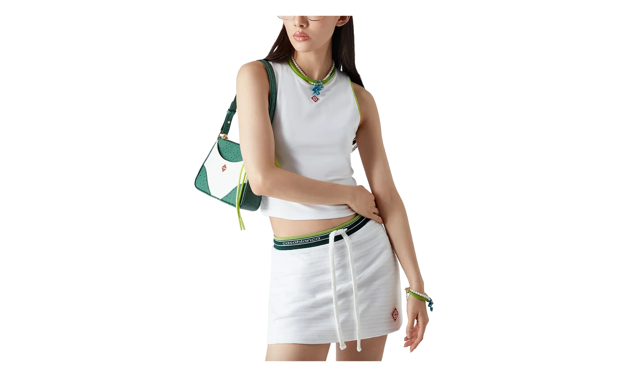 Diamond Logo Tank Top "White" WS25 JTS 011 02
