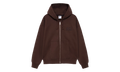 Stussy Stone Washed Fleece Zip Hoodie "Dark Cinder" FJ9175261 DACI