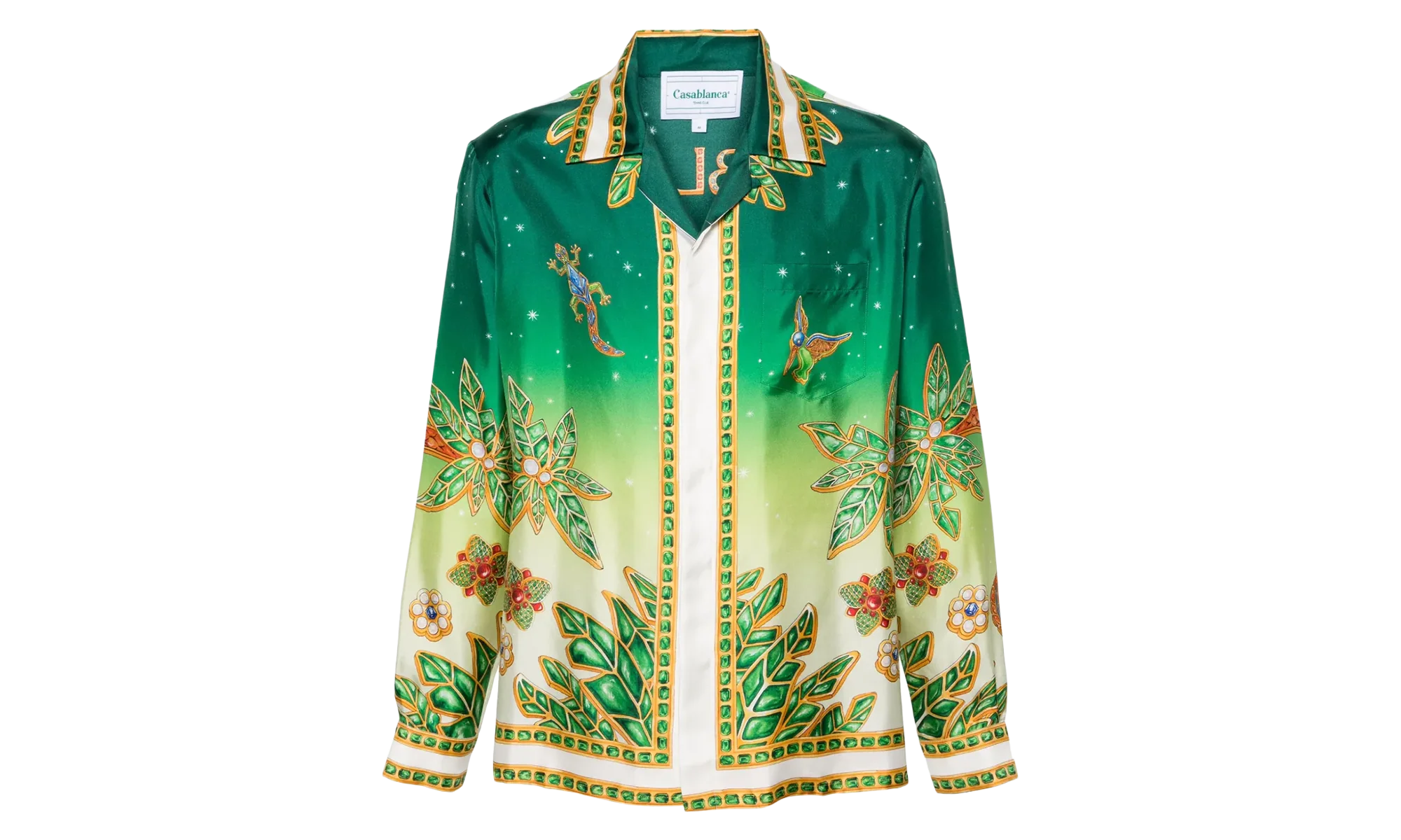 Cuban Collar Long-Sleeve Shirt "Joyaux D'Afrique" MS24 SH 006 01 JOYA