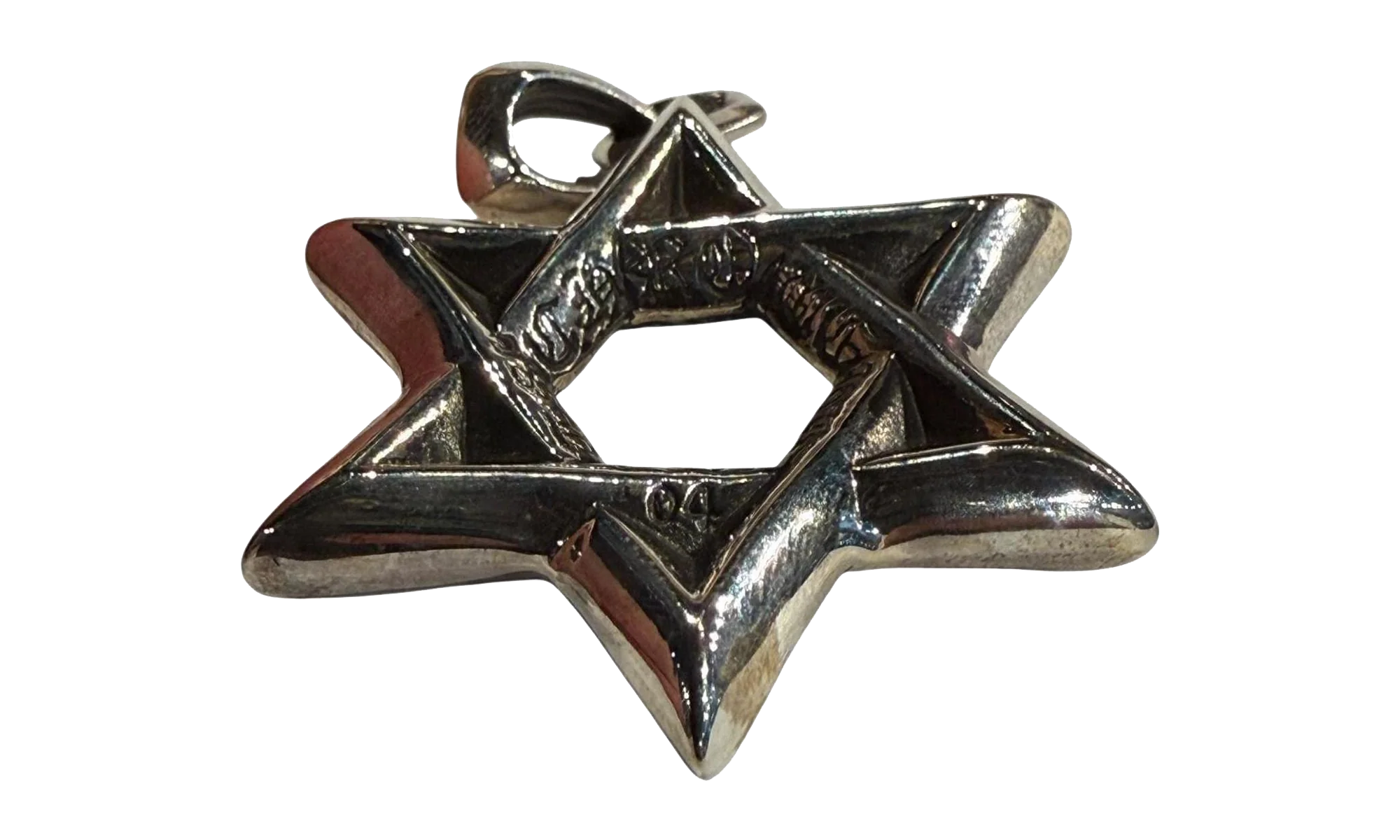 Large Star of David Pendant "Silver" CHRM1040