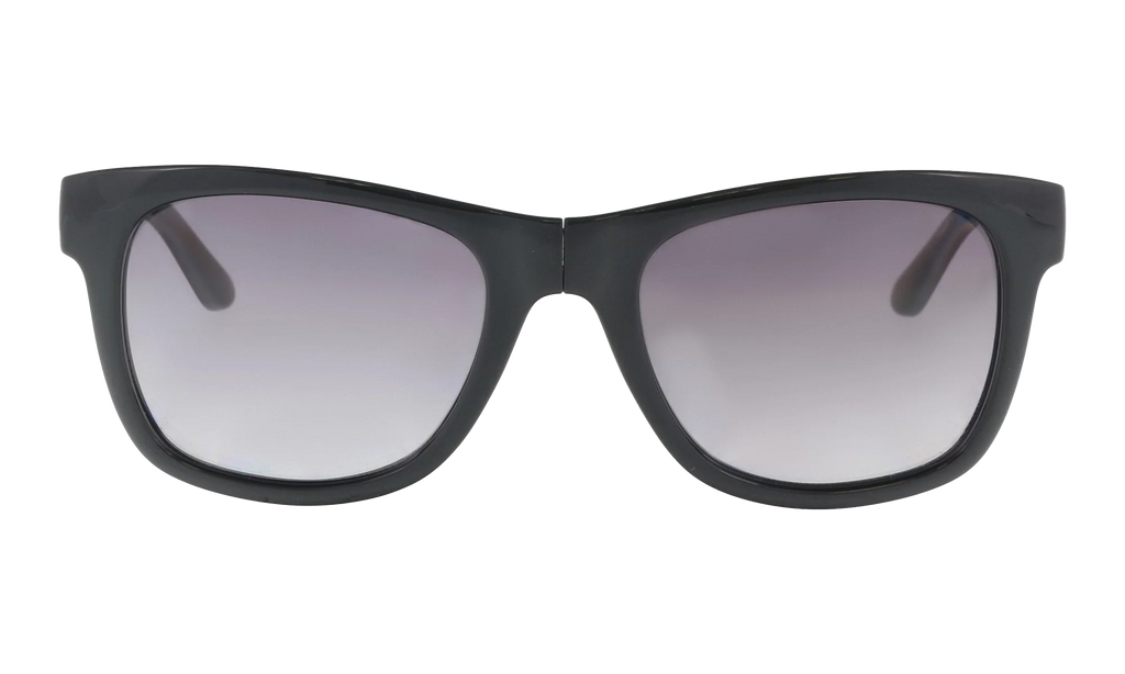 Rectangle Sunglasses "Shiny Black-Foldable" L778S-001