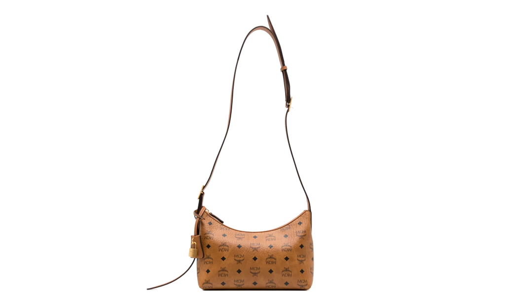 Small Aren Hobo in Visetos "Cognac" MWHESTA01CO001
