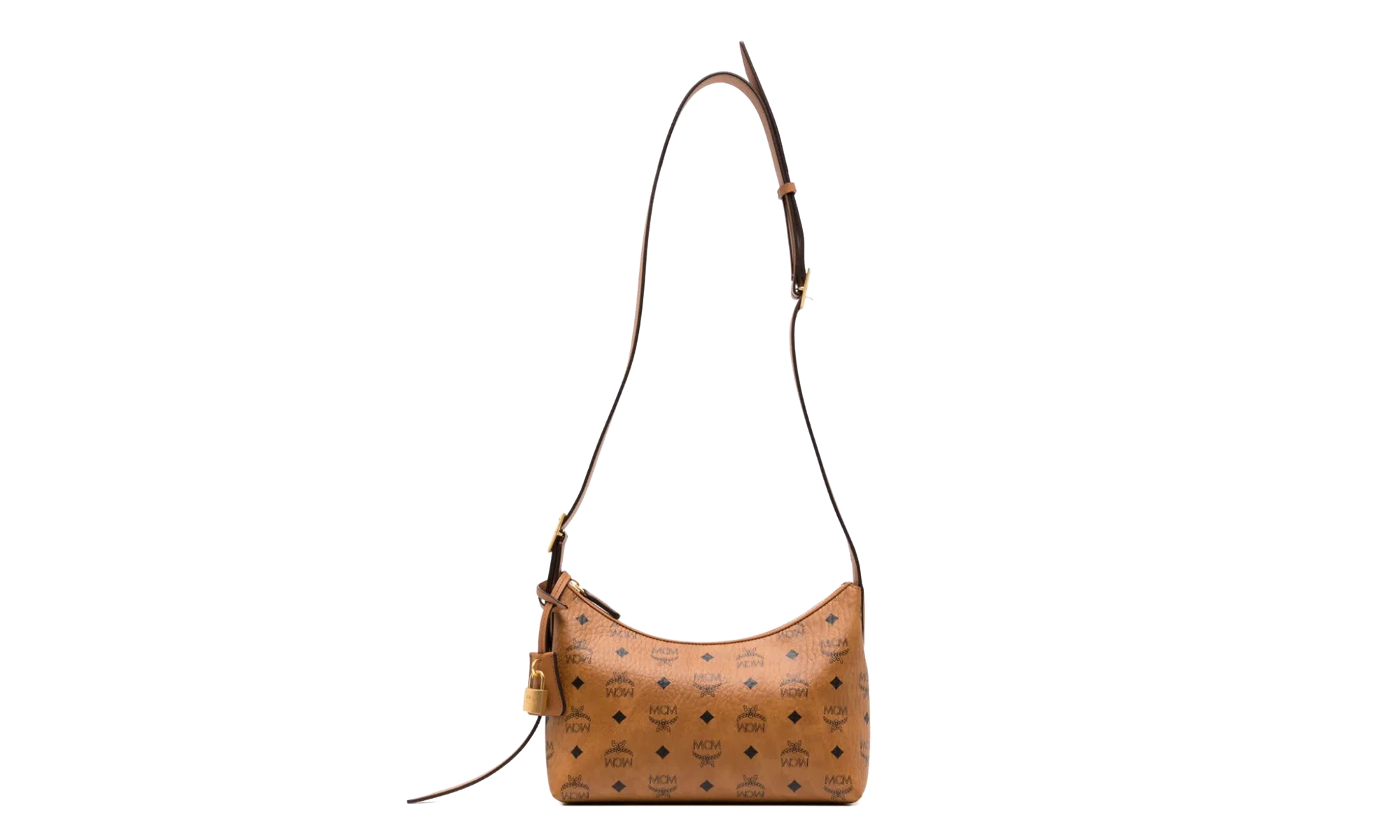 Small Aren Hobo in Visetos "Cognac" MWHESTA01CO001