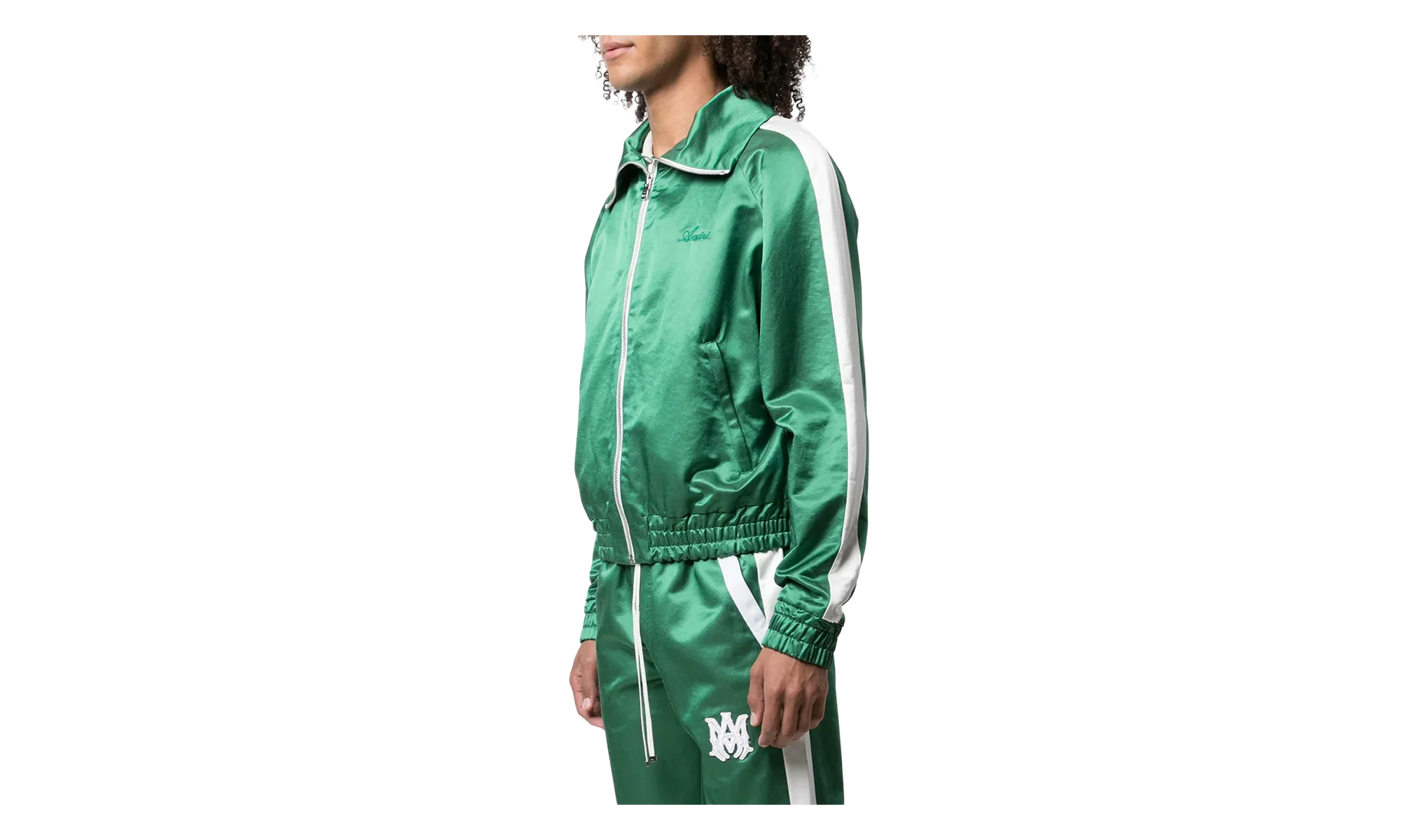 Zip Track Stripe Jacket "Tennis Green / White" MJT001 346