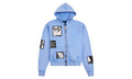 Zev Digital Patch Hoodie "Blue" MDGDK909 BLUE