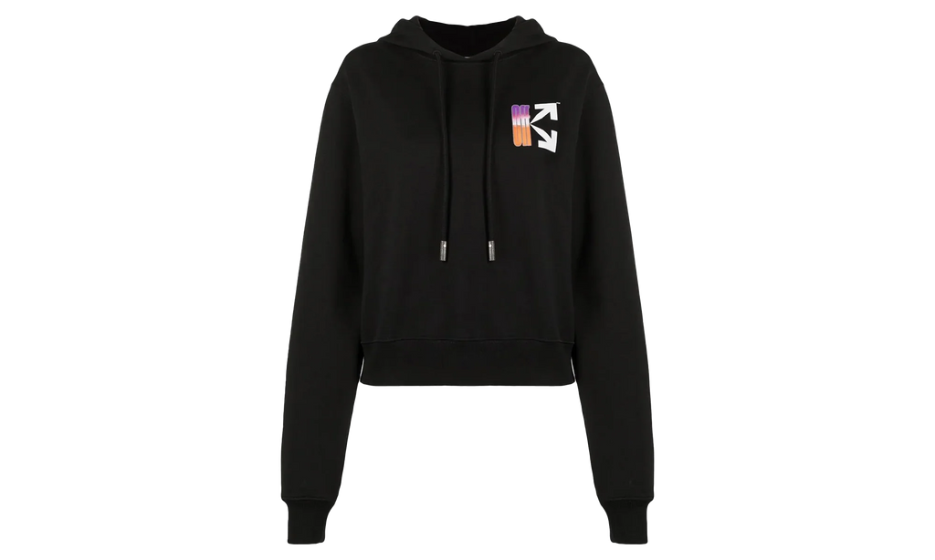 Gradient Crop Hoodie Wmns "Black / Multi" OWBB016R21JER0011084