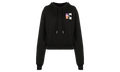 Gradient Crop Hoodie Wmns "Black / Multi" OWBB016R21JER0011084