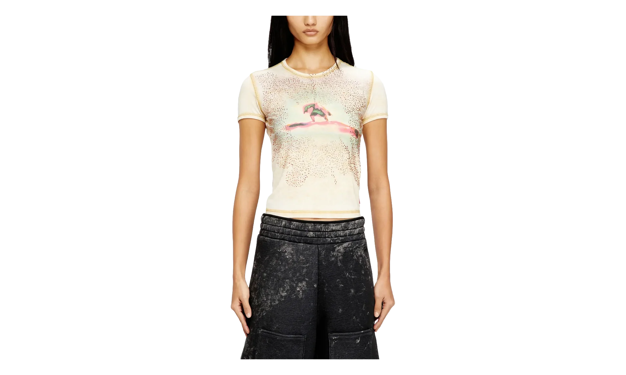 T-UNCUTIES-LONG-S10 Tank Top WMNS "Cream" A21826 0PLBQ 7FUA