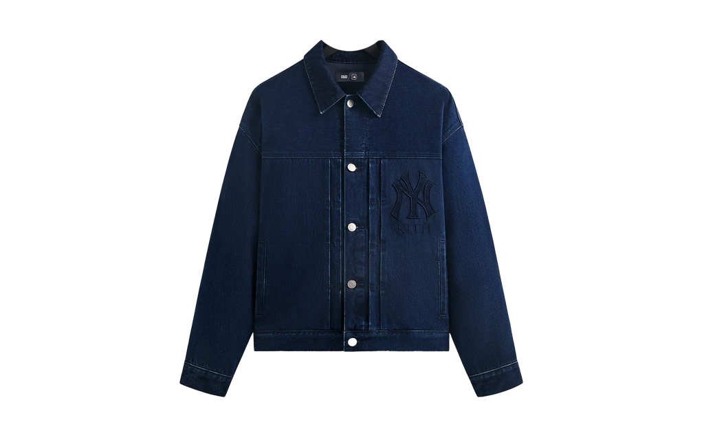New York Yankees Jay Indigo Denim Jacket "Mid Indigo" khm011101 452