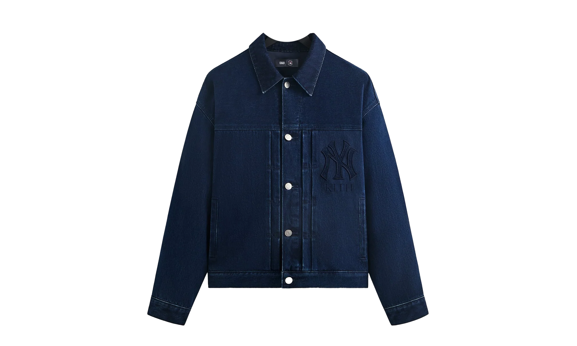 New York Yankees Jay Indigo Denim Jacket "Mid Indigo" khm011101 452