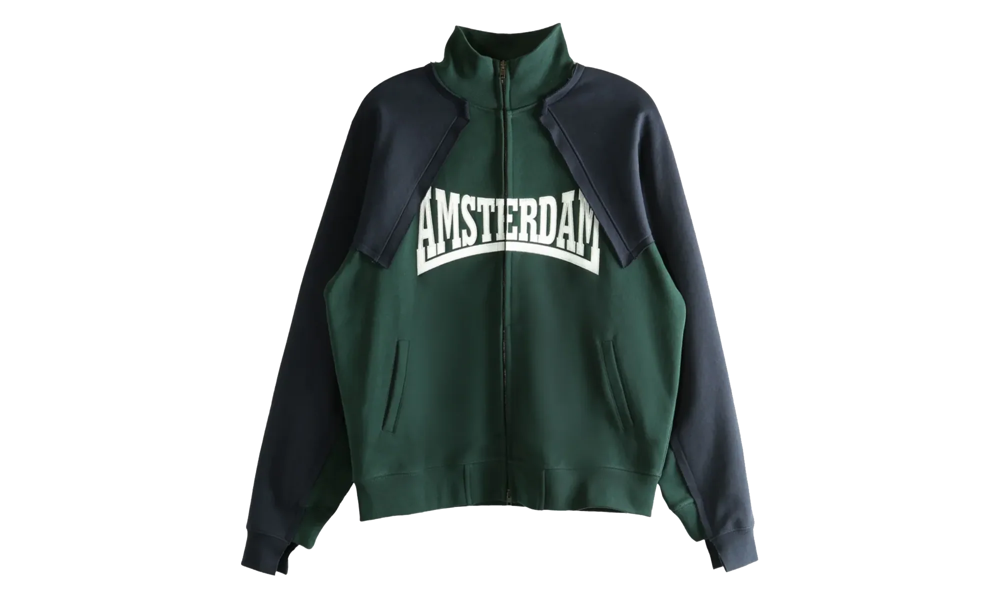 Patched Zip-Up "Emerald Green/Navy" UH76ZU760EN EMER