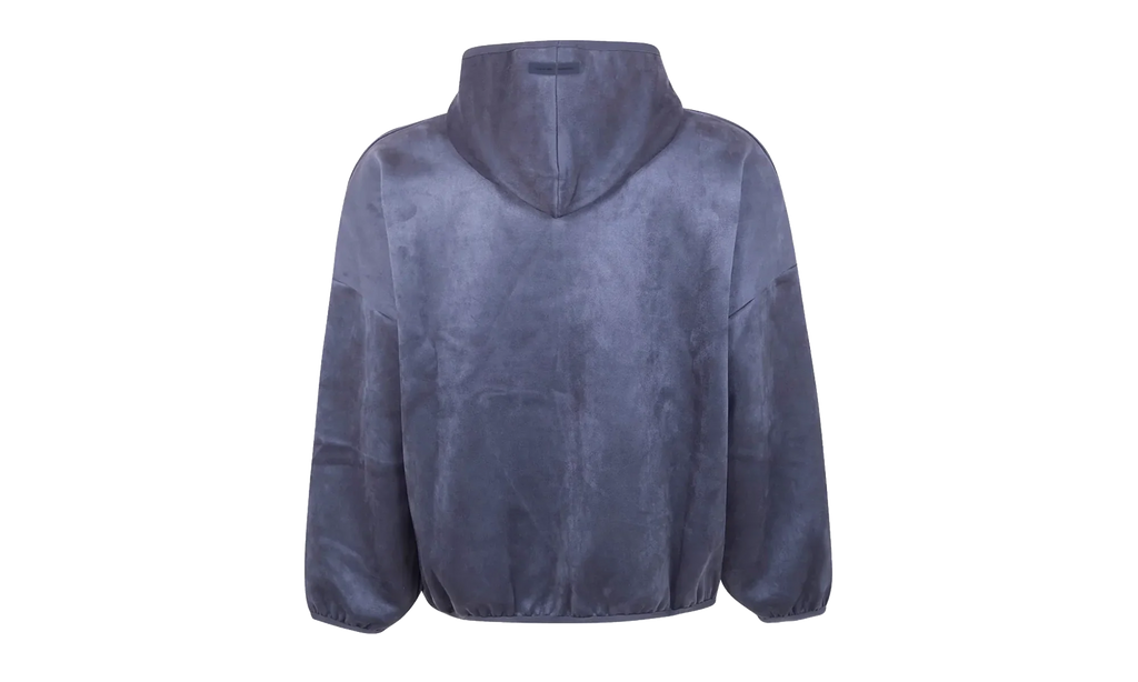 Suede Fleece Modern Hoodie "Iron Grey" 192HO256942F