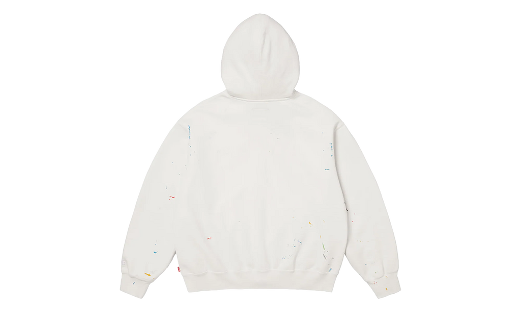 MM6 Maison Margiela Box Logo Zip Up Sweatshirt "SS26 - White" SU27171