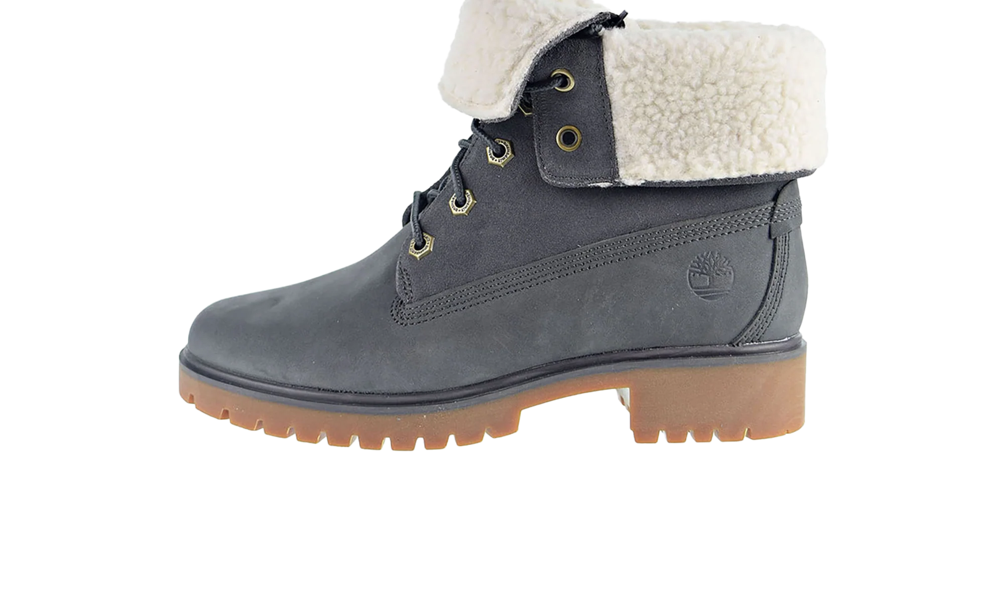 Jayne WP Fleece Fold Down Boot WMNS "Dark Grey Nubuck" TB0A1SGI