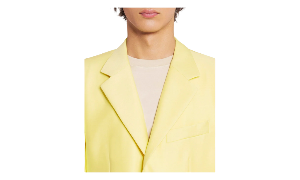 SILK WOOL SINGLE-BREASTED JACKET "YELLOW" RM JA0008 4496 E23 810