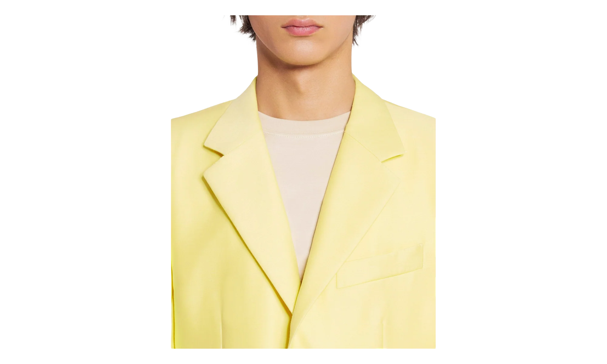 SILK WOOL SINGLE-BREASTED JACKET "YELLOW" RM JA0008 4496 E23 810