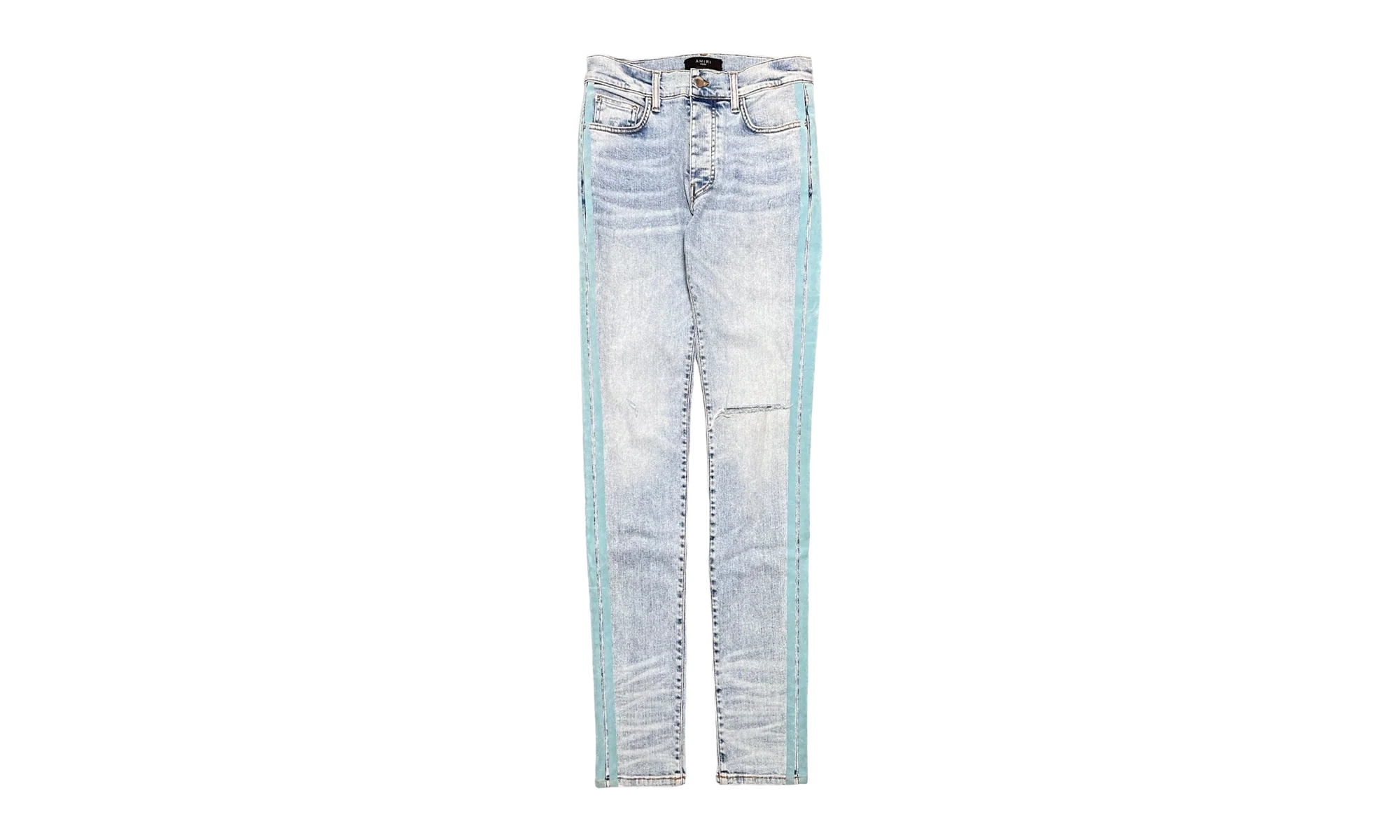 Flocked Track Jeans "Vintage Light Indigo Teal" AFTJVLI