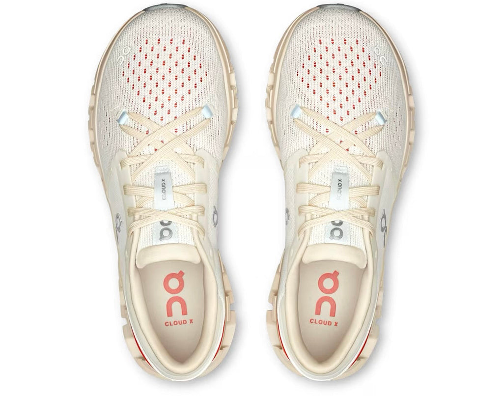 On Running Cloud X 4 Ivory Salmon (Women's)