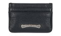 Scroll Logo Leather Card Holder "Black/Silver" CHRM0811