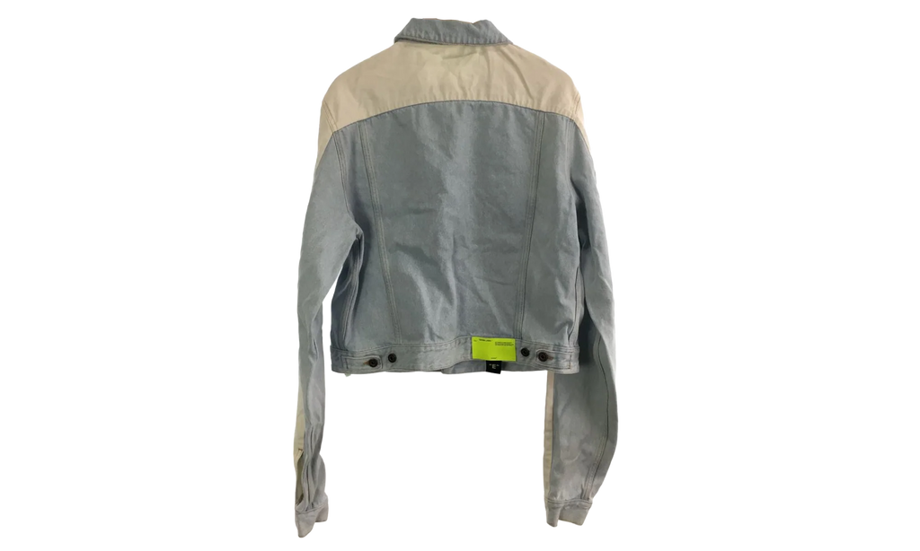 Contrast Denim Jacket "Blue / White" OMYE026S19386001