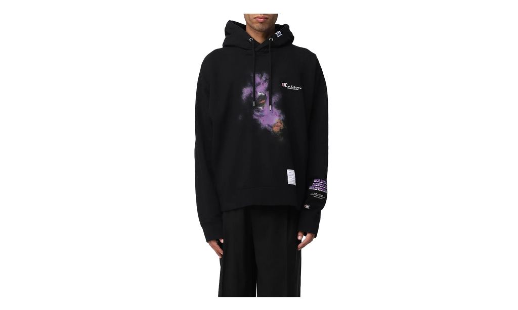 Face Logo Hooded Sweatshirt "Champion - Black" A10HD722 BLACK