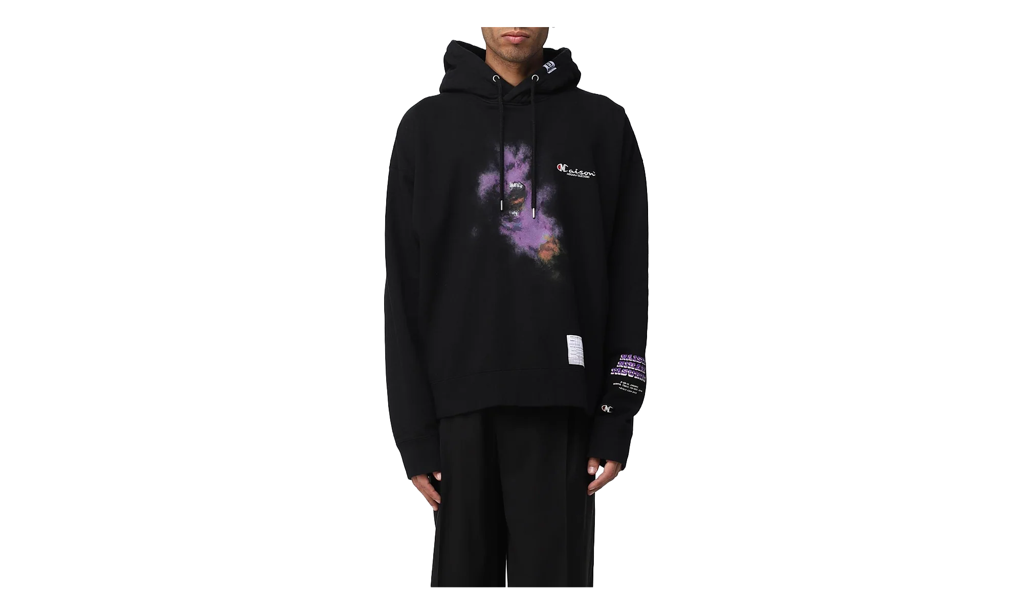 Face Logo Hooded Sweatshirt "Champion - Black" A10HD722 BLACK