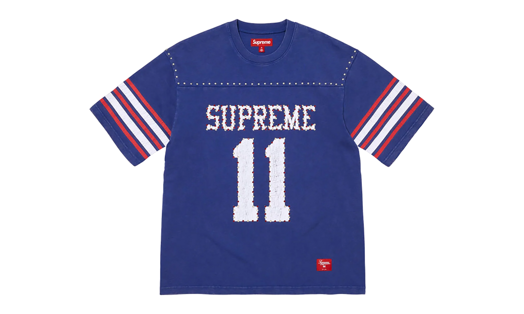Studded S/S Football Top "SS26 - blue" SU27033