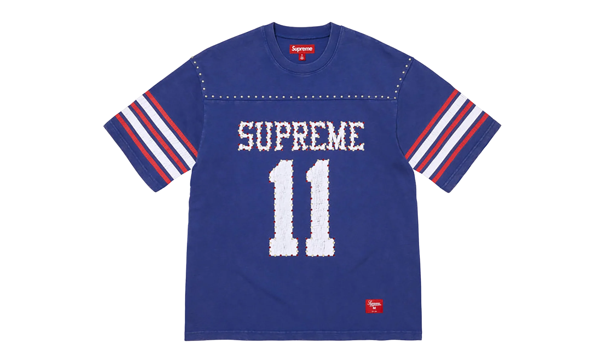 Studded S/S Football Top "SS26 - blue" SU27033