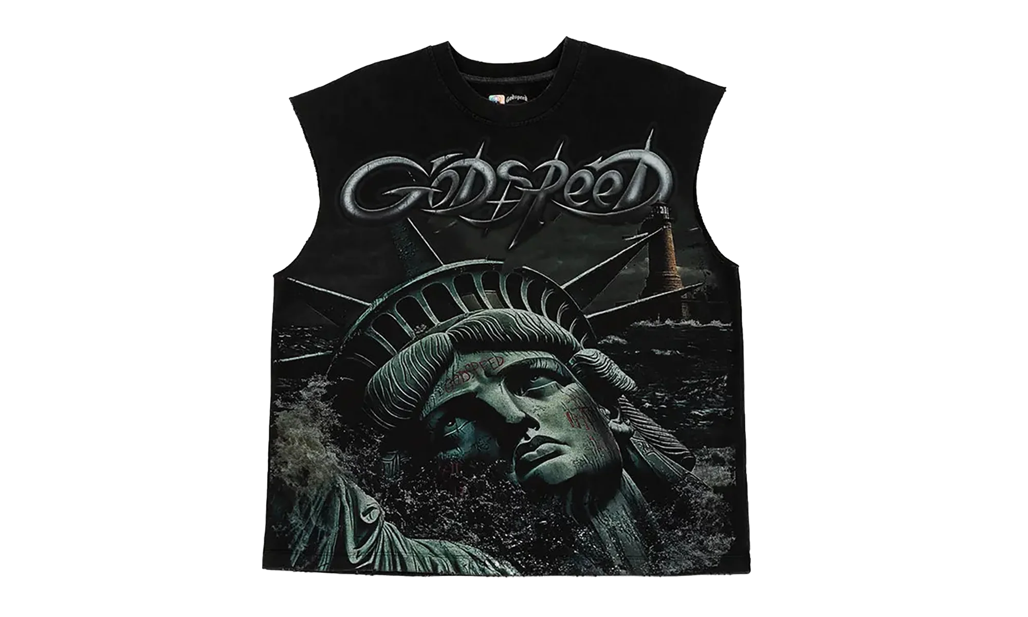 Sunken Liberty 2 Sleeveless Top "Black Wash" GS120