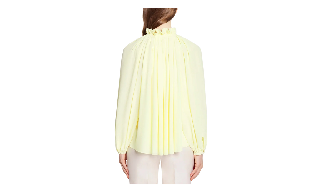 SILK FLARE SLEEVE BLOUSE "CITRON" RW TO0014 4868 P23 87