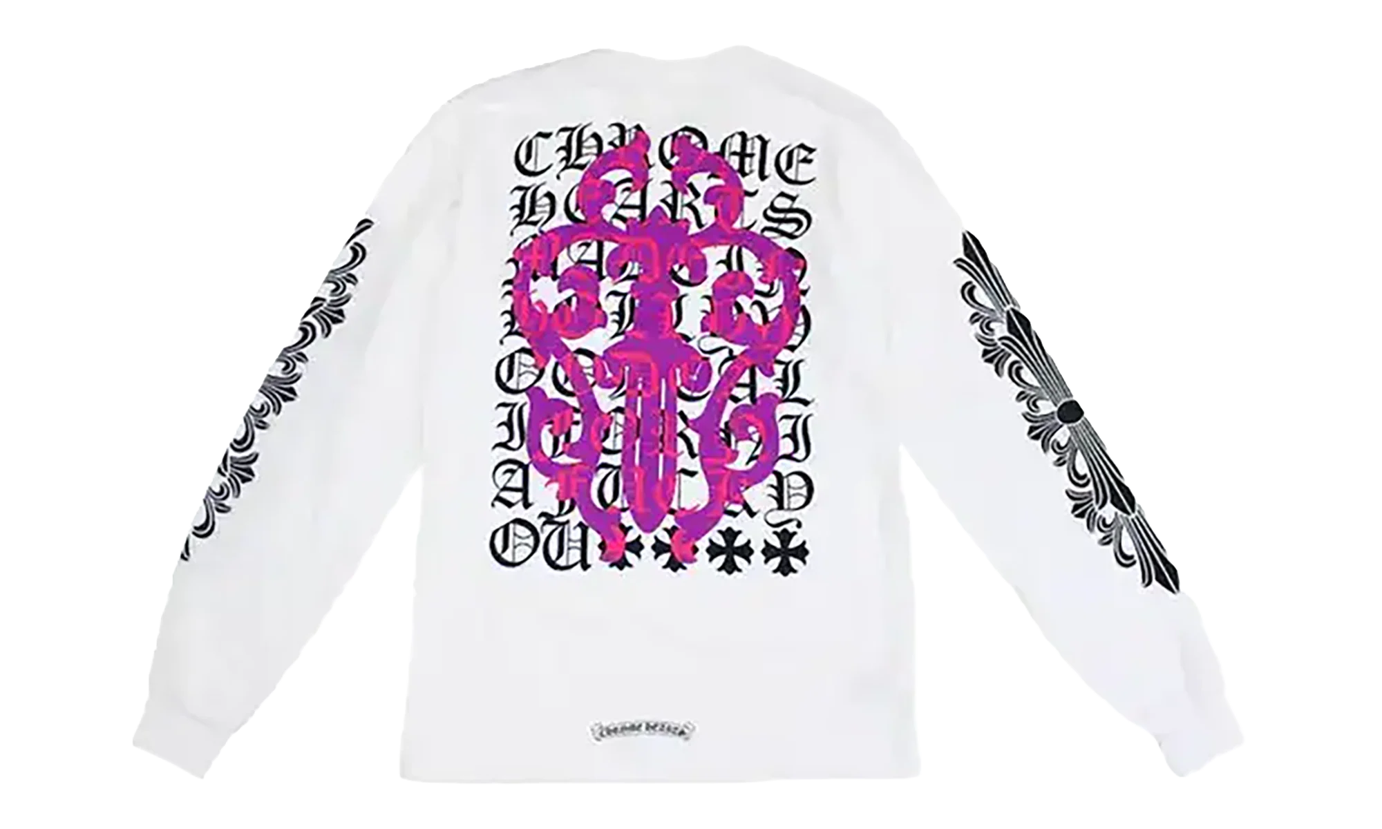 Eye Chart Dagger Longsleeve T-shirt "White" CHRM0855