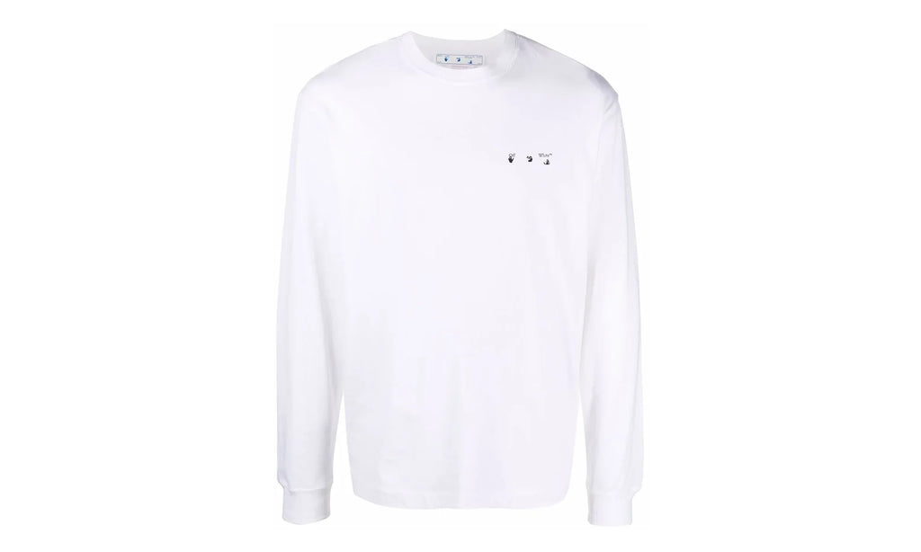 Caravaggio Paint Skate Long-Sleeve Tee "White / Black" OMAB064C99JER0050110