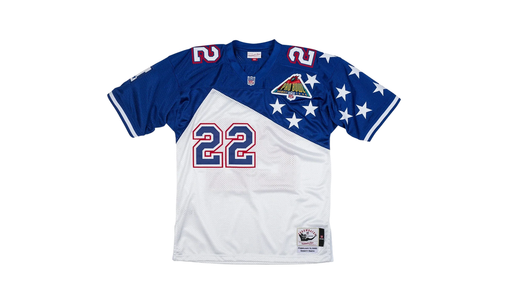 NFL Emmitt Smith Authentic Jersey "1994-95 NFC - White / Royal" AJY6LG19119 NFCWHRY94ESM