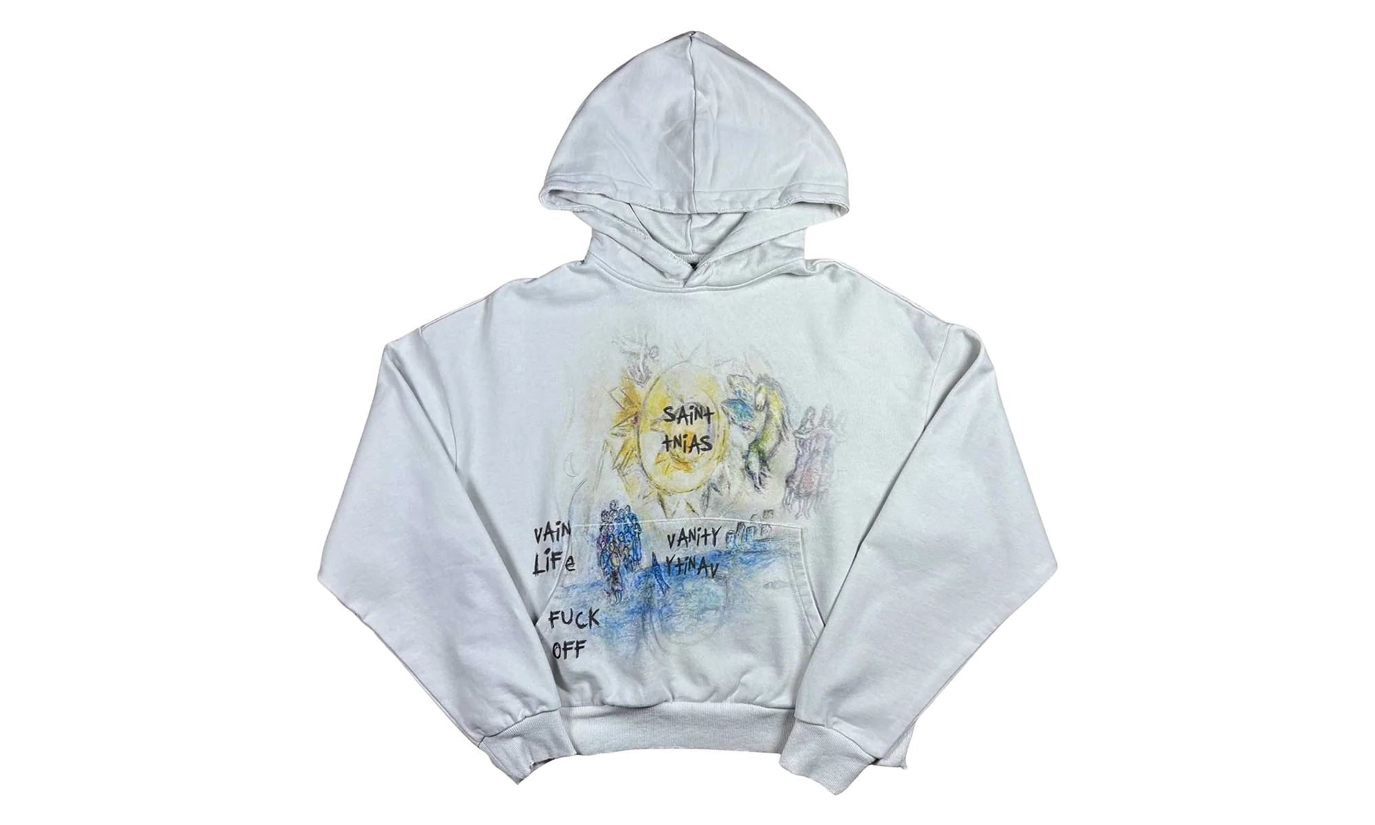 Fuck Off Pullover Hoodie "White" SV FCK OFF