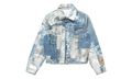 Printed Tape Denim Jacket "Blue" B90886AUZ